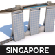 Marina Bay Sands Singapore - 3DOcean Item for Sale